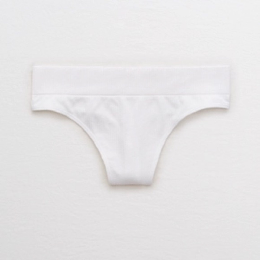 Aerie Ribbed Seamless Thong Underwear